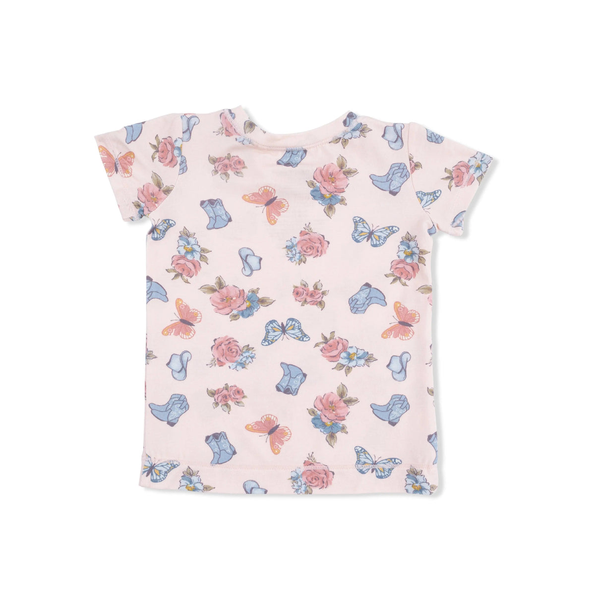 Angel Dear Country Girl Boots - Short Sleeve Loungewear Set - 