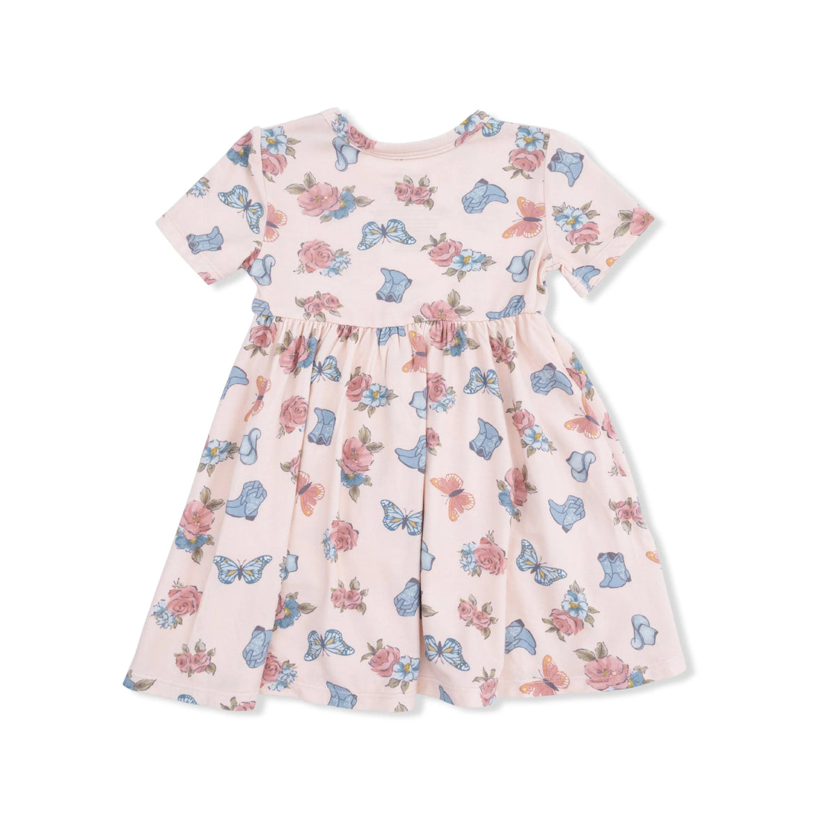 Angel Dear Country Girl Boots - Twirly Dress with Ruffle Pockets - 