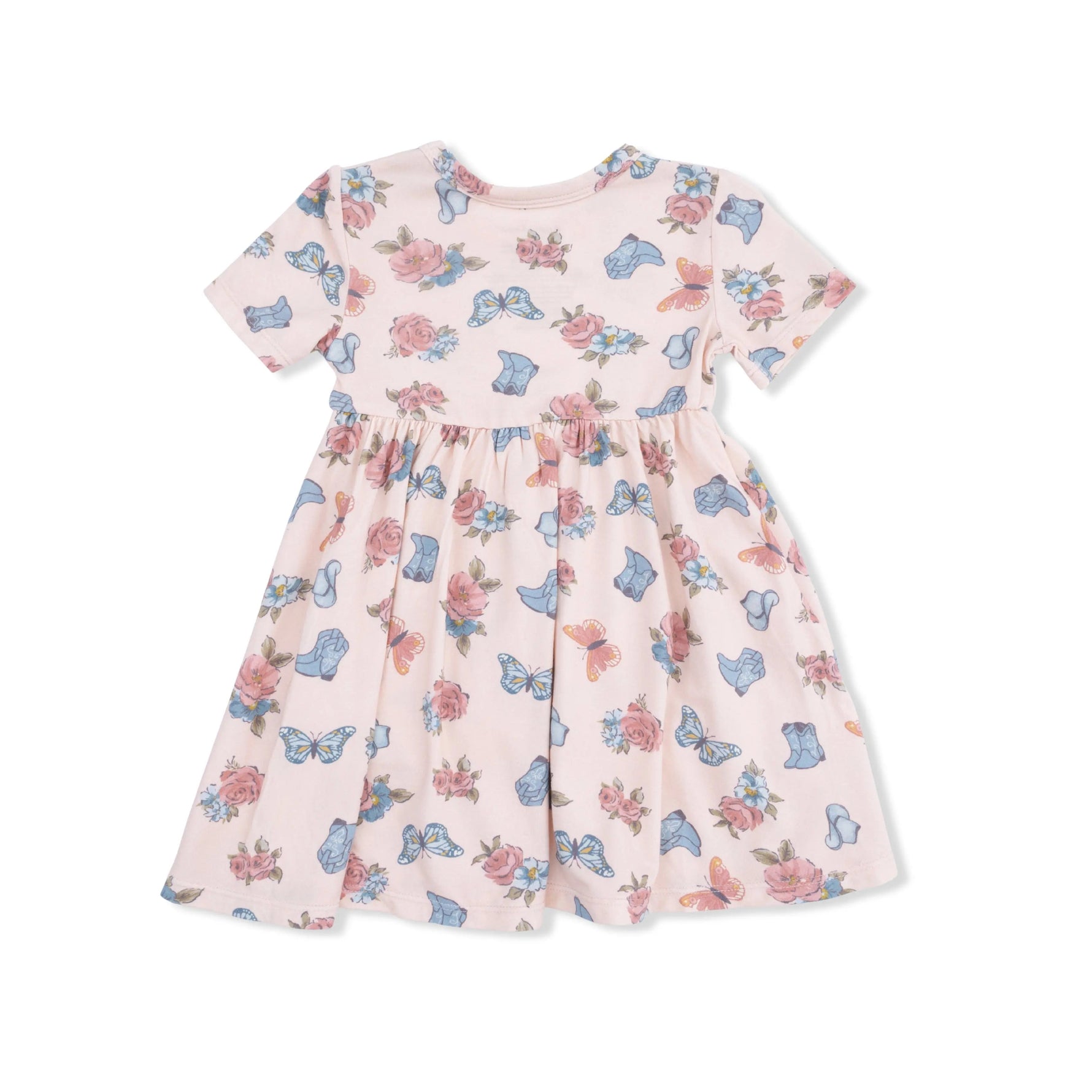 Angel Dear Country Girl Boots - Twirly Dress with Ruffle Pockets - 