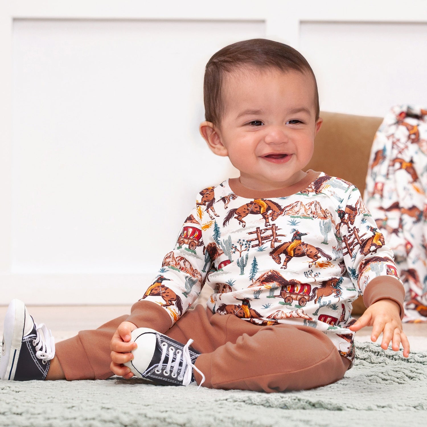 Cowboy Baby Boy Set – Western Spirit Bamboo & Cotton - Clothing, Sleeve, Baby & Toddler Clothing, Child, Nightwear | Everetts Place