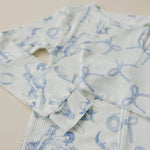 Little Joy Co. Cowboy Blues 2pc Ribbed Bamboo Pajamas For Kids Sleepwear - Everetts Place Boutique - 