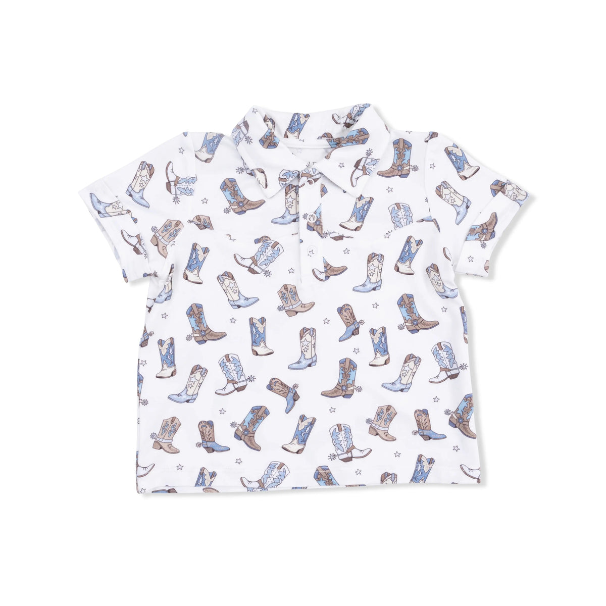 Angel Dear Cowboy Boots - Cowboy Polo with Casual Short - 