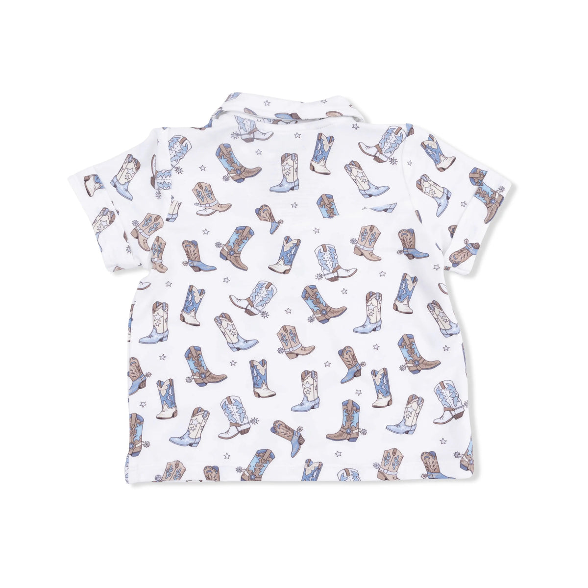Angel Dear Cowboy Boots - Cowboy Polo with Casual Short - 