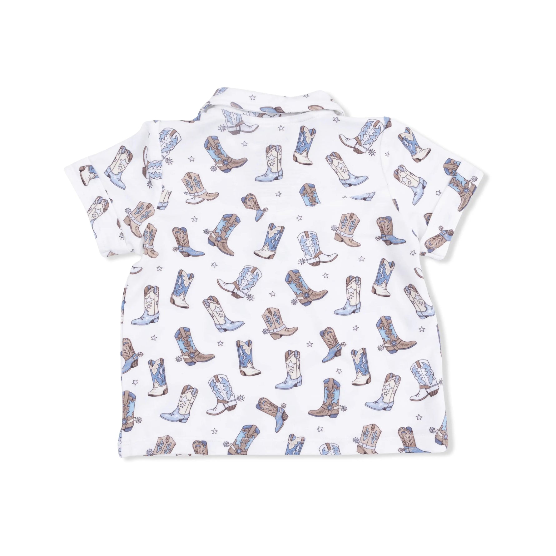 Angel Dear Cowboy Boots - Cowboy Polo with Casual Short - 