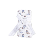 Angel Dear Cowboy Boots - Swaddle Blanket - 