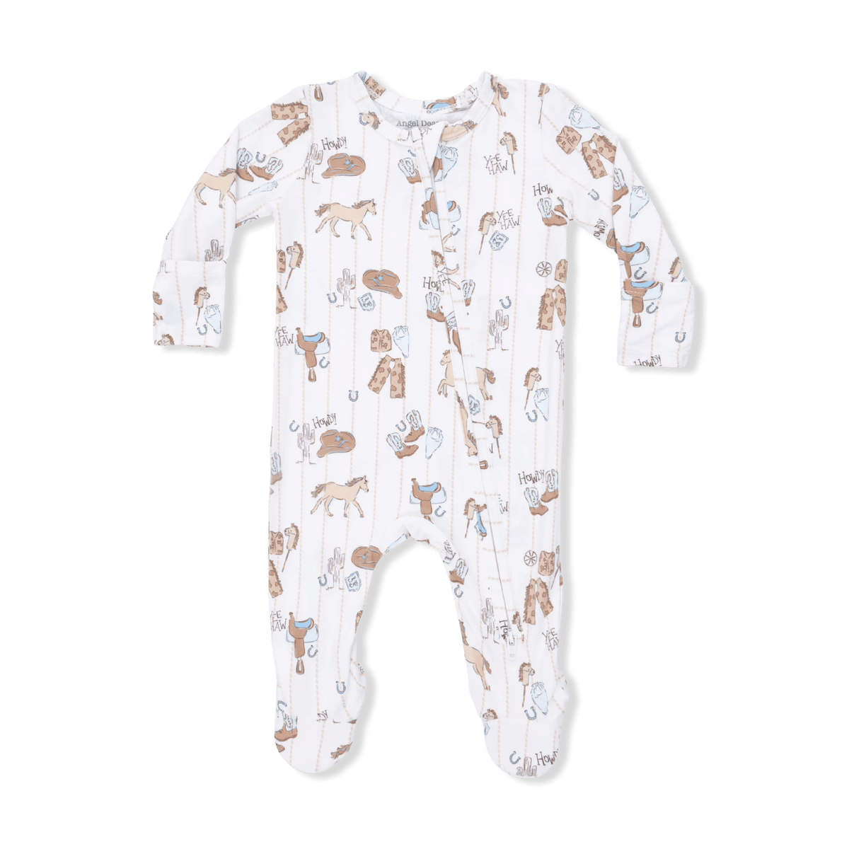 Angel Dear Cowboy Nursery - 2 Way Zipper Footie - 