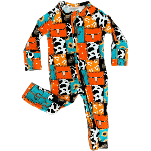 Cowboy Patches - Bamboo Viscose Zippies