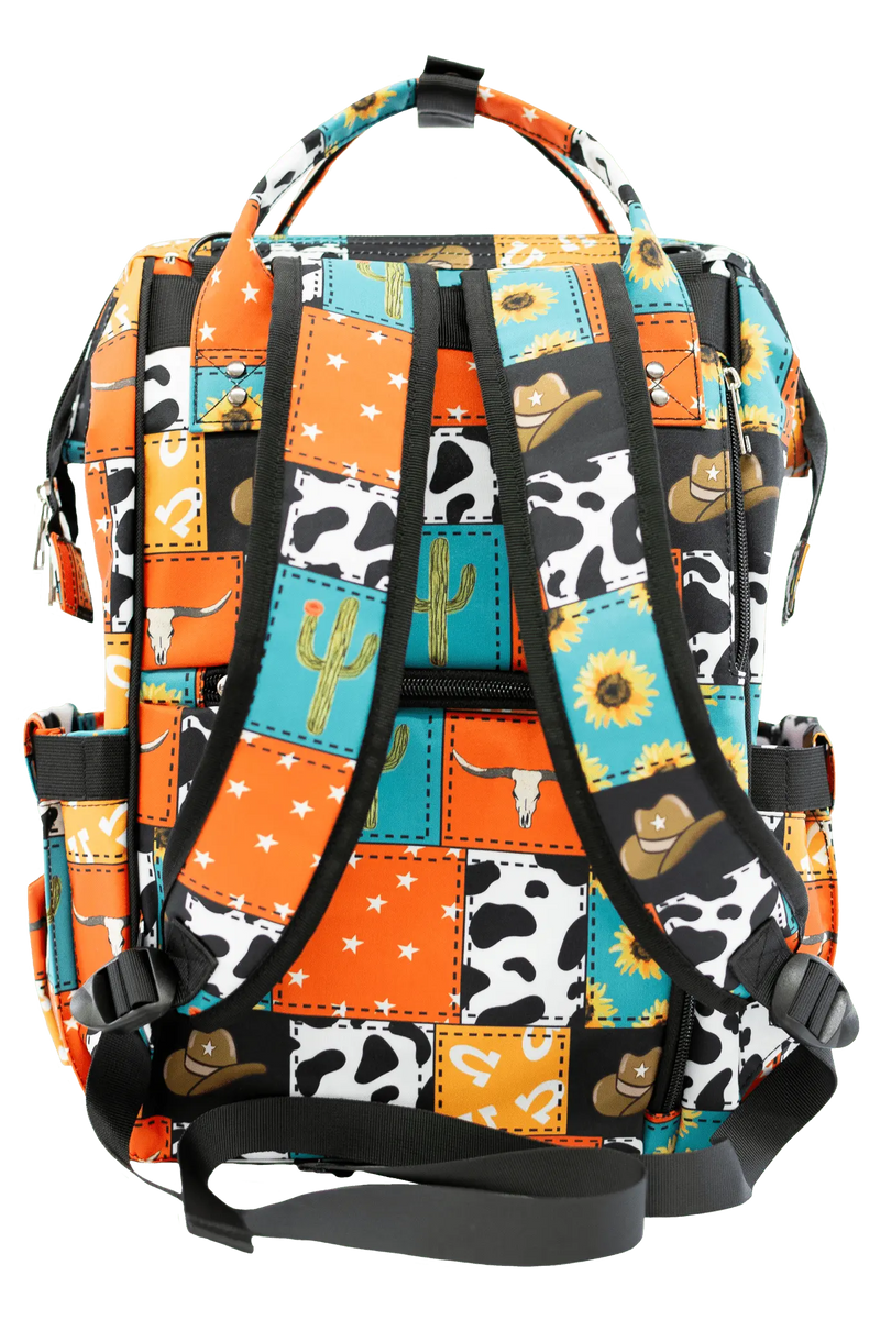 Cowboy Patches - Diaper Bag - Everetts Place: Online Boutique