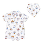 Angel Dear Cowdogs - Cowboy Shortie & Bandana Bib Set - 