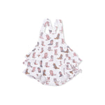 Angel Dear Cowgirl Boots - Ruffle Sunsuit - 