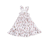 Angel Dear Cowgirl Boots - Smocked Ruffle Sundress & Bloomer - 