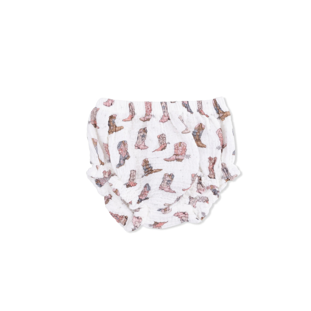 Angel Dear Cowgirl Boots - Smocked Top with Bloomer - 