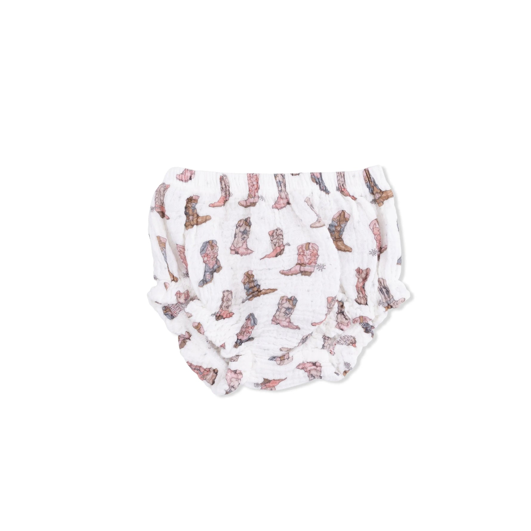 Angel Dear Cowgirl Boots - Smocked Top with Bloomer - 