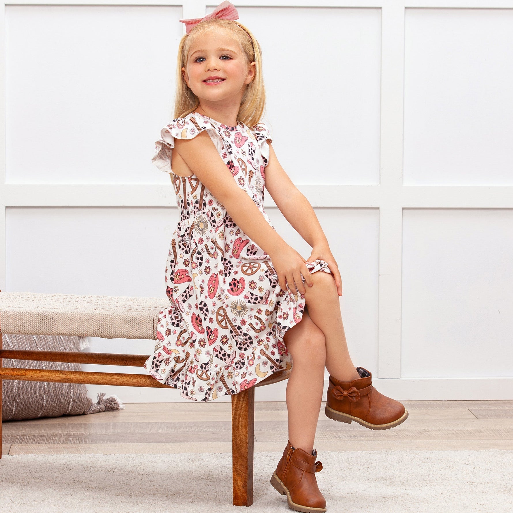 Tesa Babe Cowgirl Cutie Bamboo Twirl DressEveretts Place