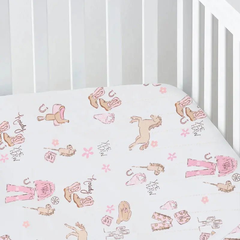 Angel Dear Cowgirl Nursery - Crib Sheet - 