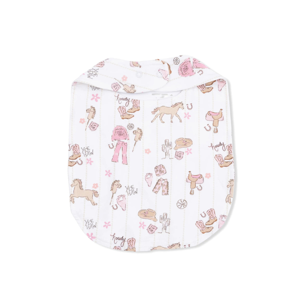 Angel Dear Cowgirl Nursery - Feeding Bib - 