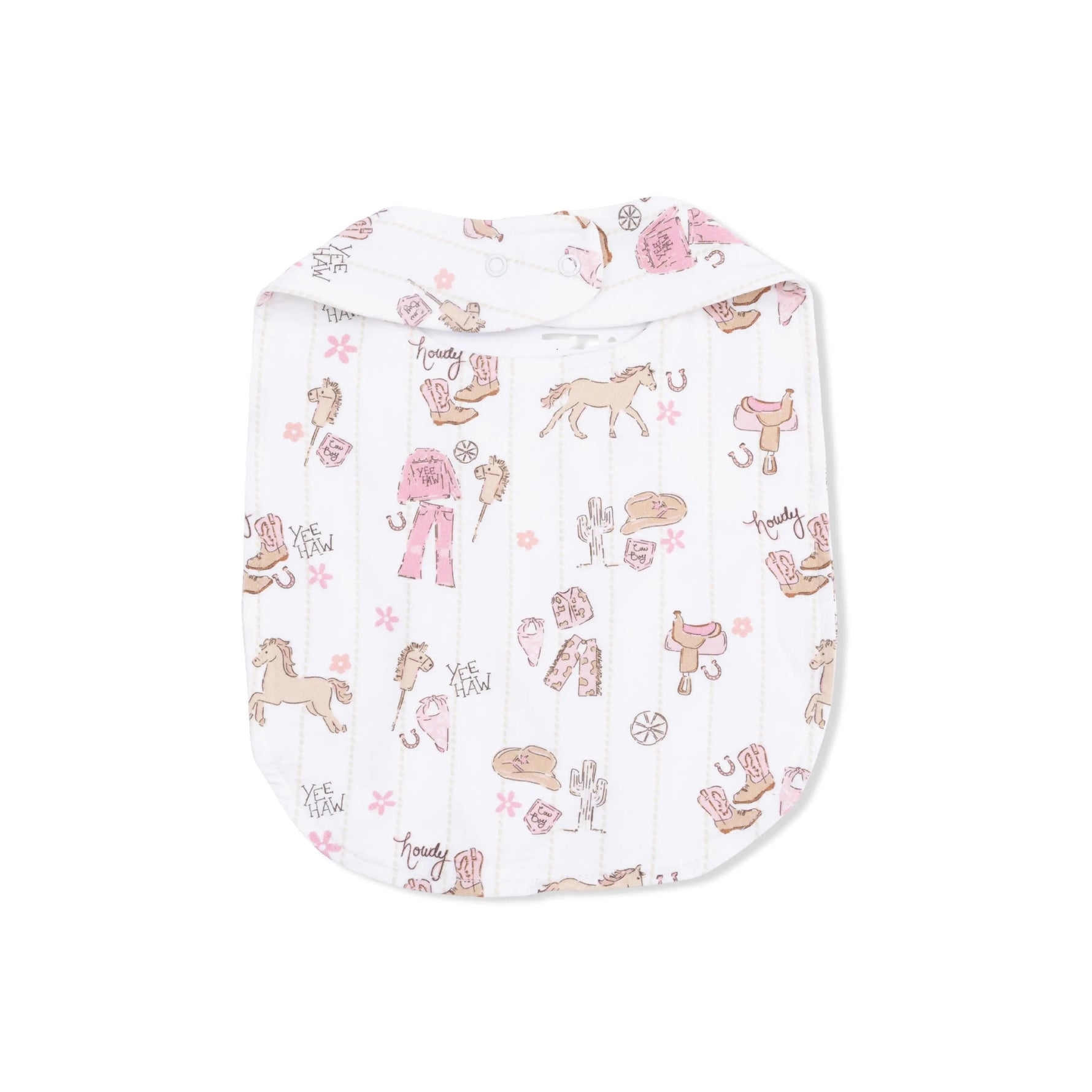 Angel Dear Cowgirl Nursery - Feeding Bib - 