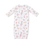 Angel Dear Cowgirl Nursery - Kimono Gown & Ruffle Knotted Hat - 