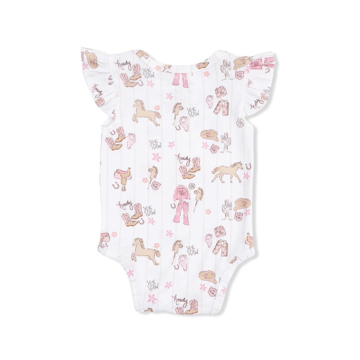 Angel Dear Cowgirl Nursery - Ruffle Sleeve Bodysuit - 