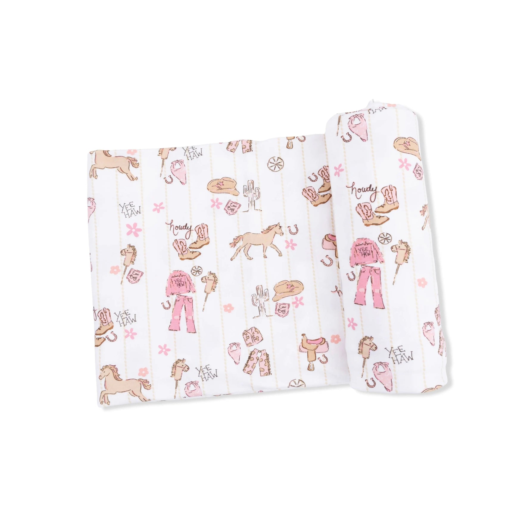 Angel Dear Cowgirl Nursery - Swaddle Blanket - 