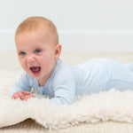 Sweet Bamboo Cozy Baby Footie with Two Way Zipper and Silicone Grips for Easy Dressing - 