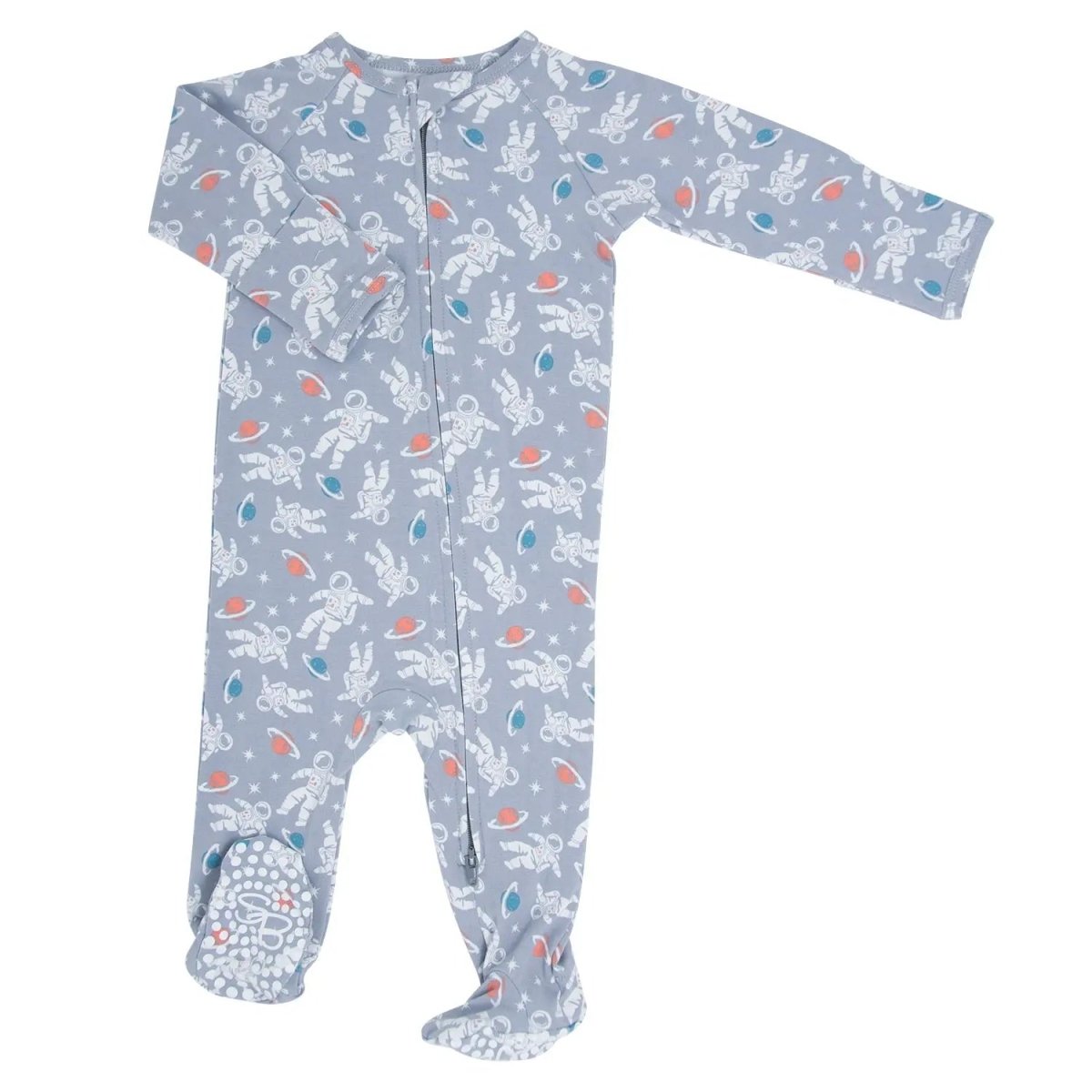 Sweet Bamboo Cozy Baby Zipper Footie with Two Way Zipper for Easy Diaper Changes - 