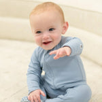 Sweet Bamboo Cozy Baby Zipper Footie with Two Way Zipper for Easy Diaper Changes - 