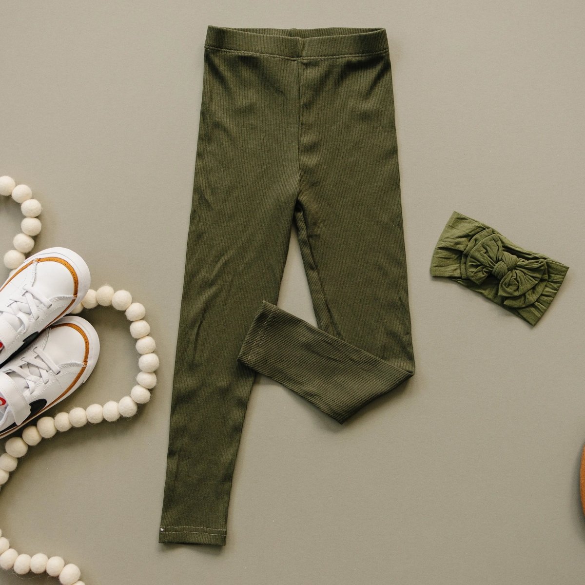 Little Joy Co. Cozy Bamboo Leggings for Kids Ribbed Soft and Stretchy - Everetts Place Boutique - 