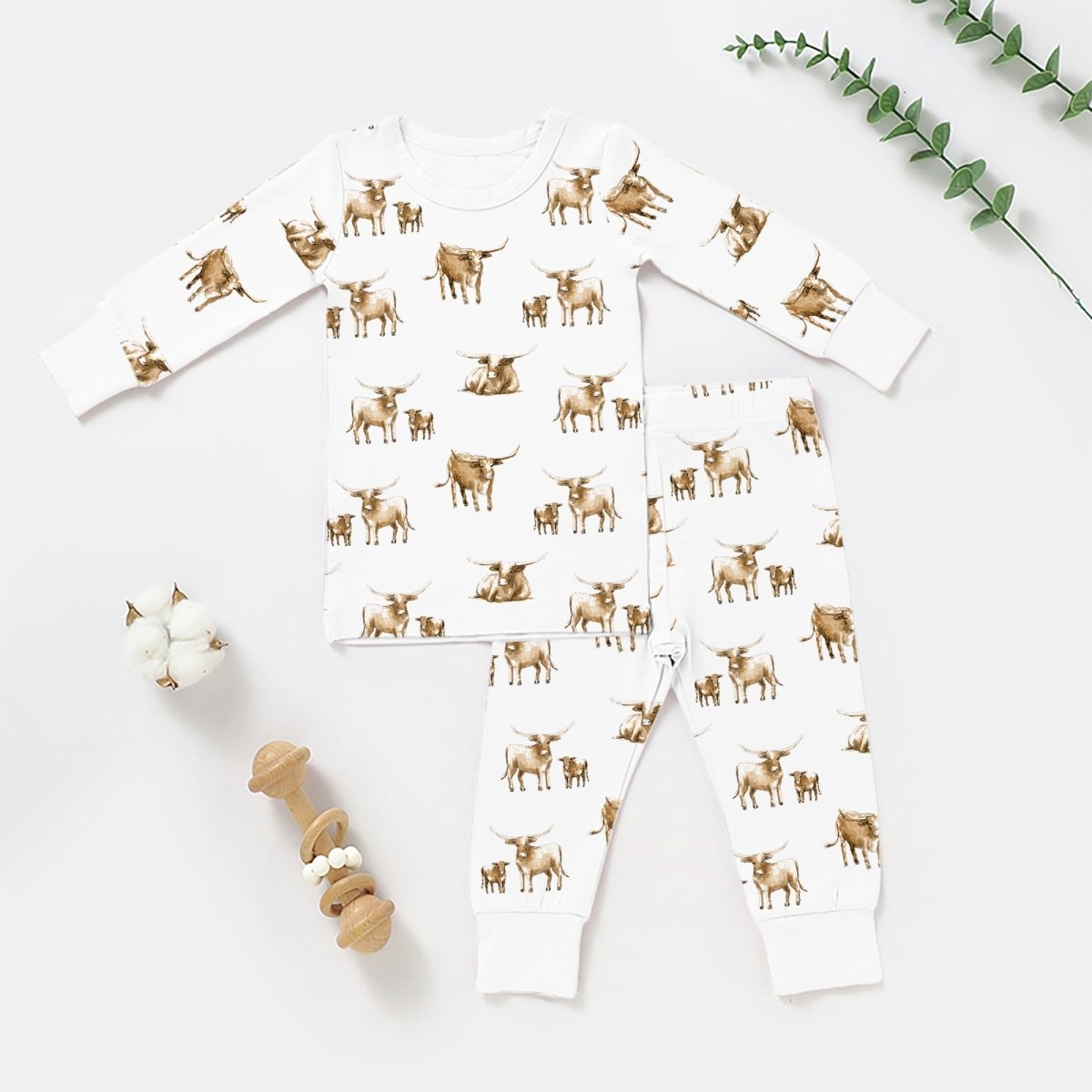 Newcastle Classics Cozy Bamboo Pajama Set with Soft Fabric for Comfortable Kids Sleep - 