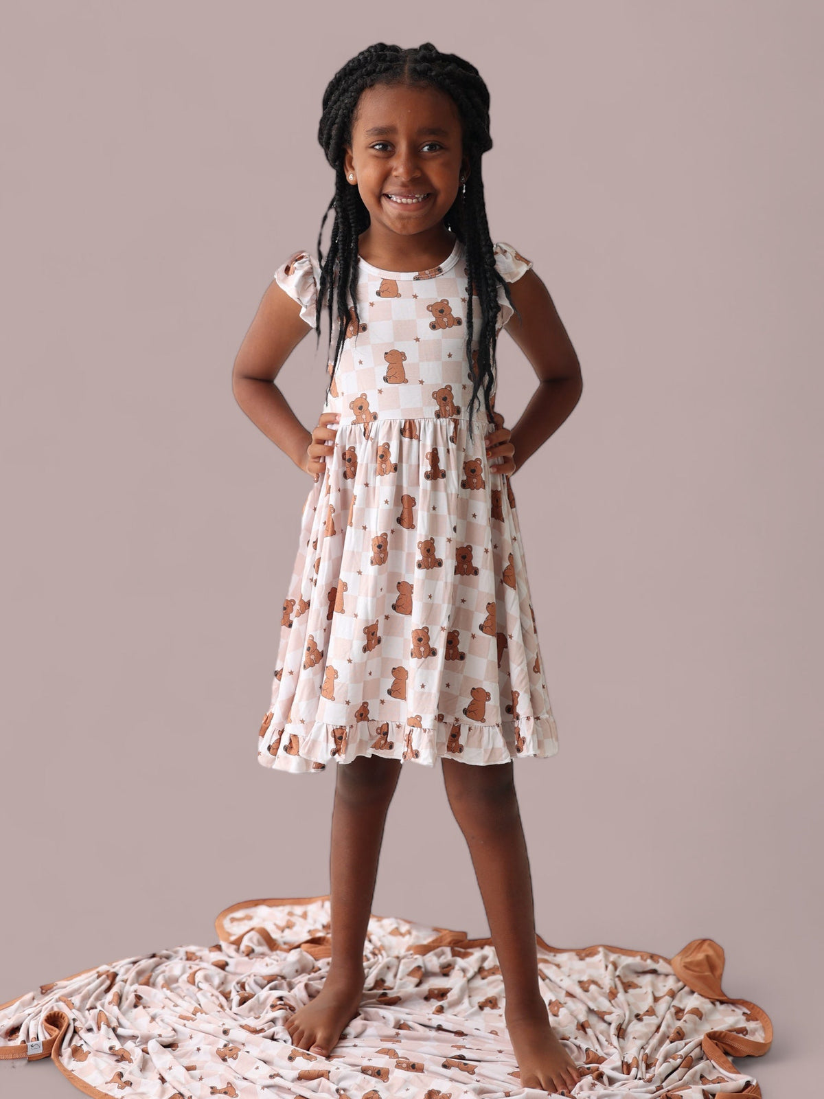DREAM BIG LITTLE CO COZY BEAR DREAM RUFFLE DRESSEveretts Place