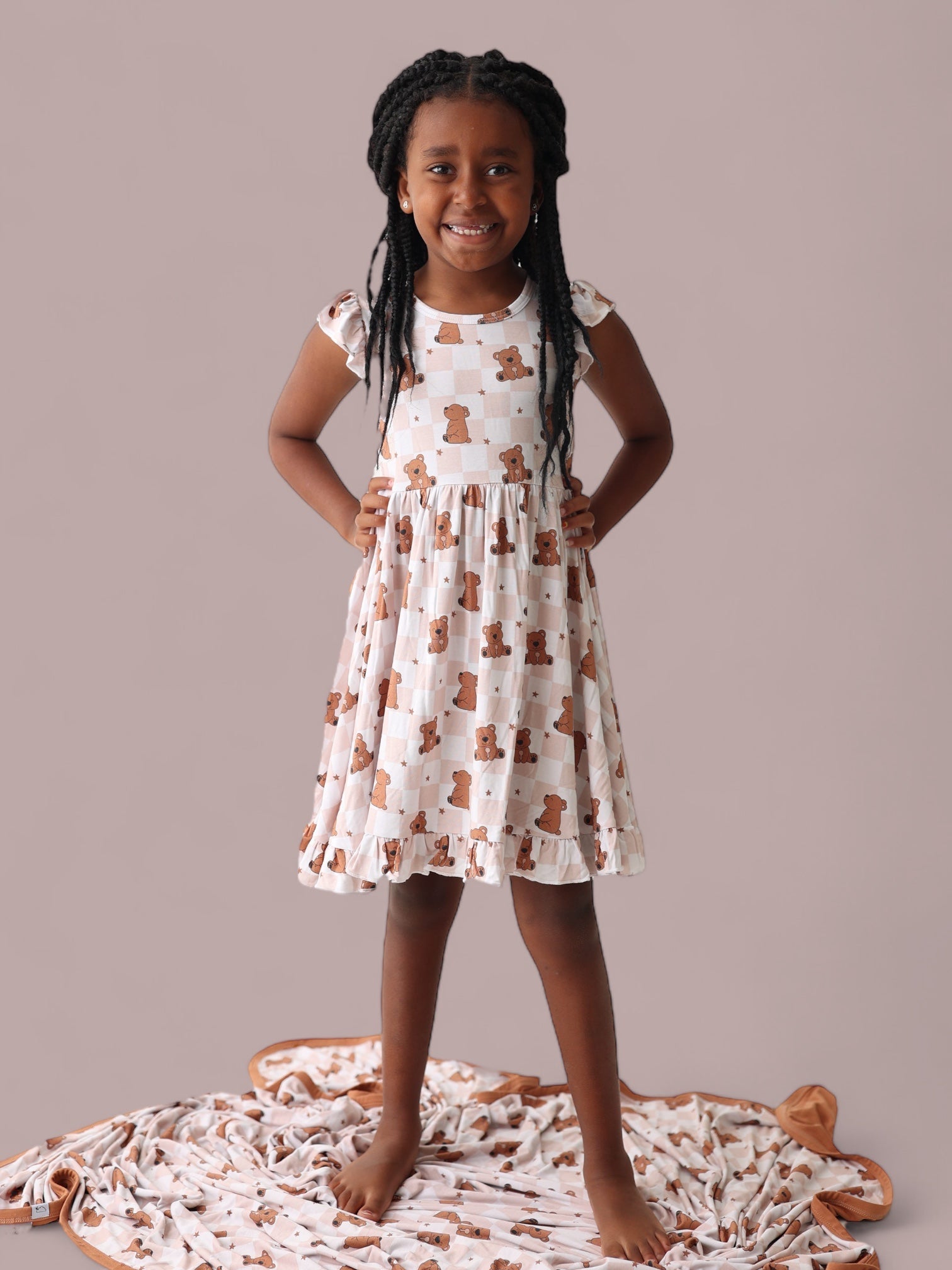 DREAM BIG LITTLE CO COZY BEAR DREAM RUFFLE DRESSEveretts Place