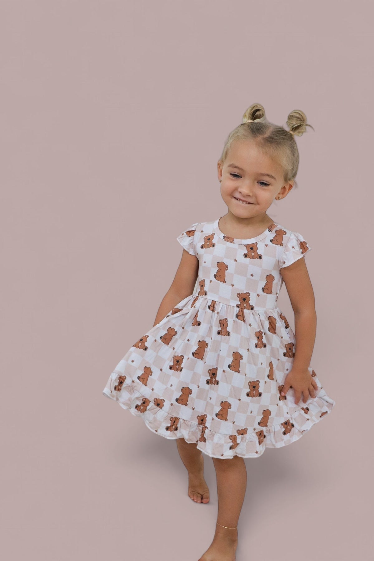 DREAM BIG LITTLE CO COZY BEAR DREAM RUFFLE DRESSEveretts Place
