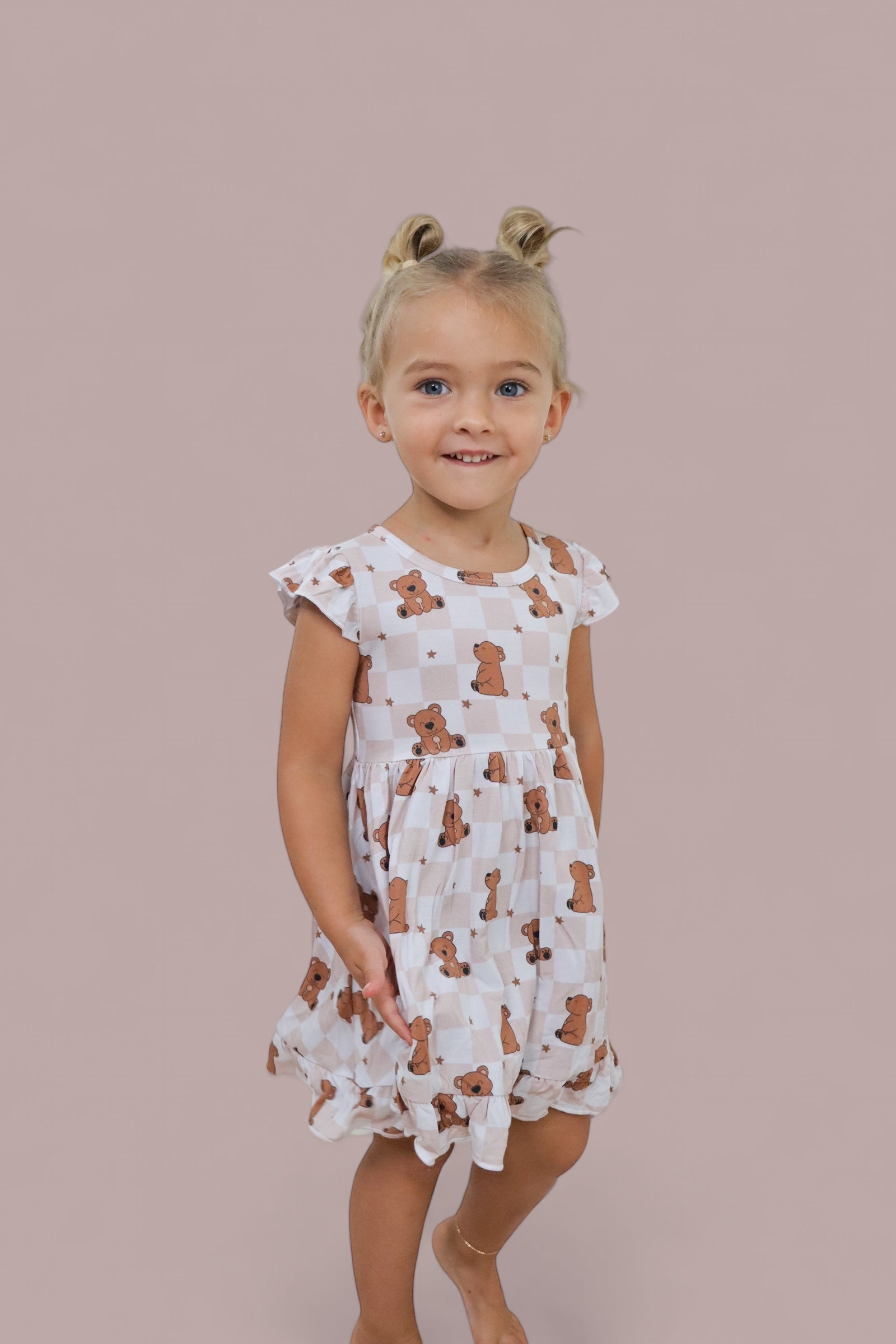 DREAM BIG LITTLE CO COZY BEAR DREAM RUFFLE DRESSEveretts Place