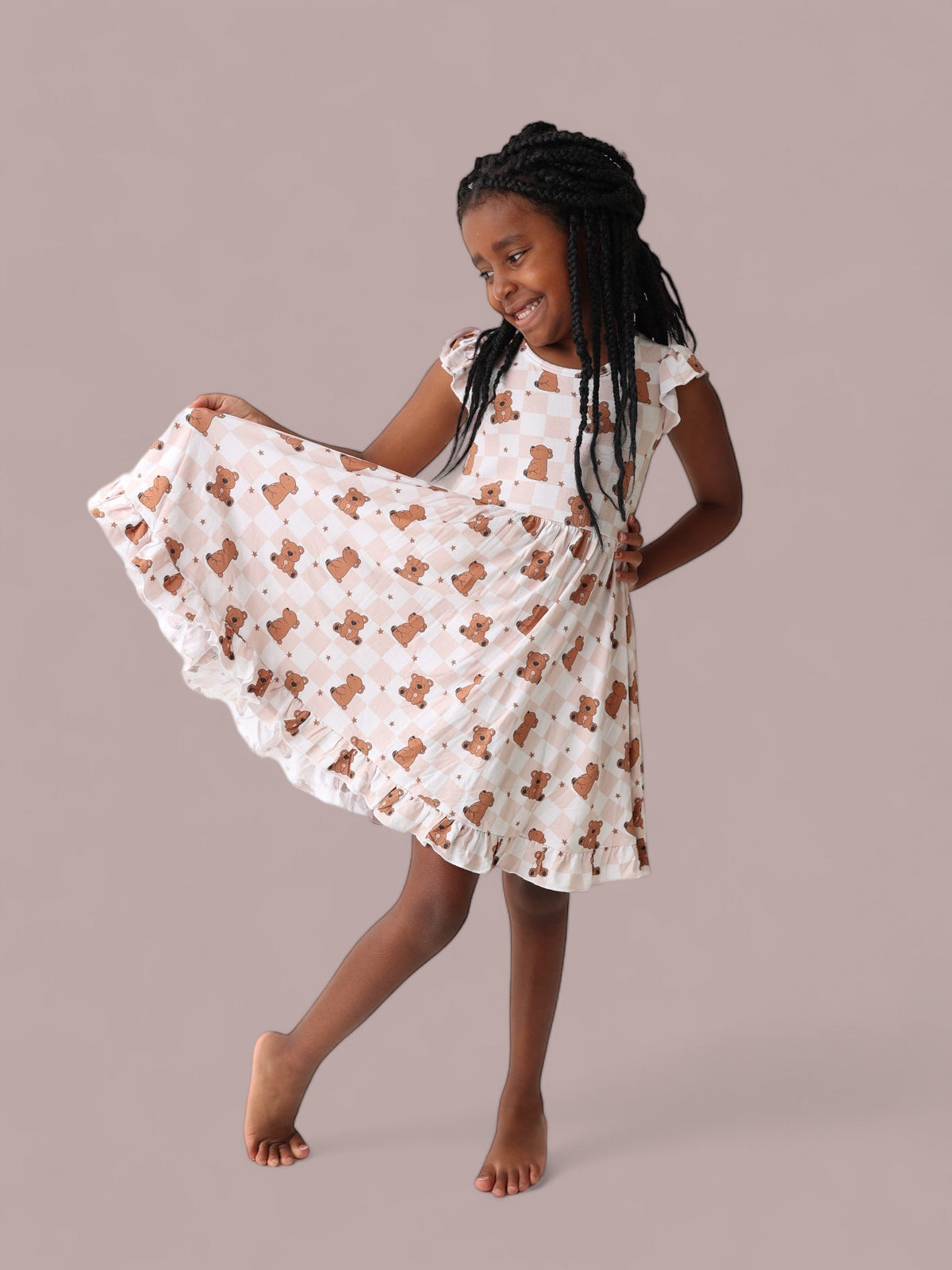 DREAM BIG LITTLE CO COZY BEAR DREAM RUFFLE DRESSEveretts Place