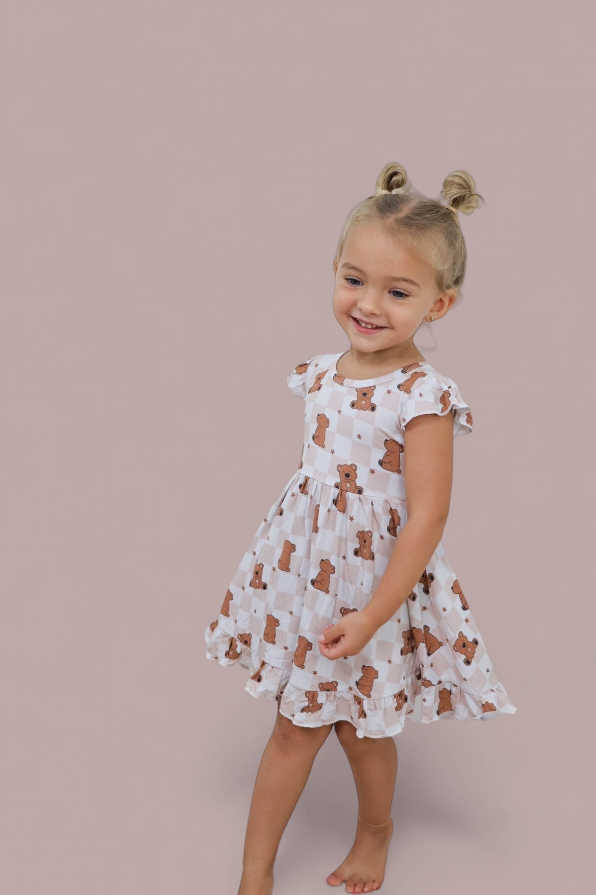 DREAM BIG LITTLE CO COZY BEAR DREAM RUFFLE DRESSEveretts Place