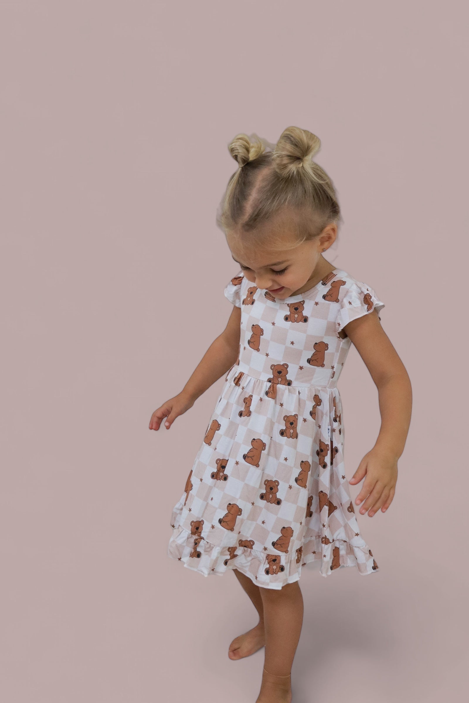 DREAM BIG LITTLE CO COZY BEAR DREAM RUFFLE DRESSEveretts Place