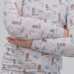 Sweet Bamboo Cozy Big Kid Pajama Set with Cuffed Legs for Comfortable Sleepwear - 
