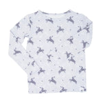 Sweet Bamboo Cozy Big Kid Pajama Set with Cuffed Legs for Comfortable Sleepwear - 