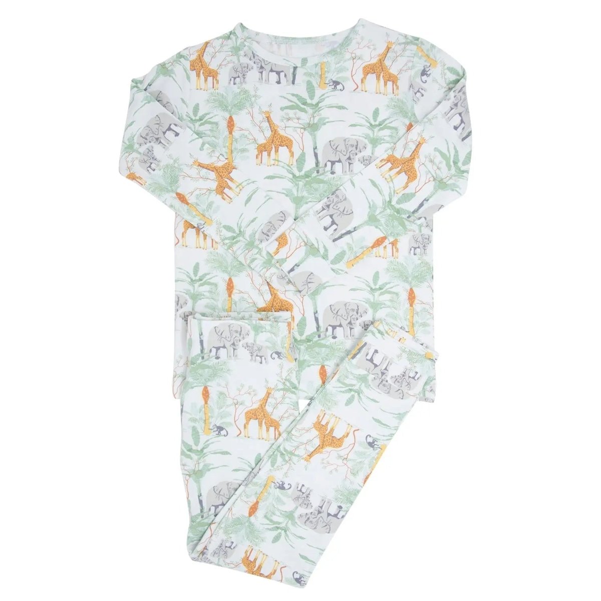 Sweet Bamboo Cozy Big Kid Pajama Set with Long Sleeves for Comfortable Bedtime Wear - 