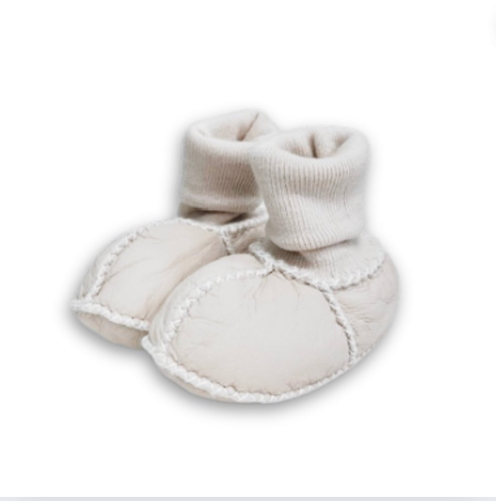 Finn + Emma cozy booties | Cream - 
