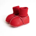 cozy booties| red - Red, Baby & Toddler Shoe, Woolen, Slipper, Wool | Everetts Place