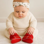 Finn + Emma cozy booties| red - 
