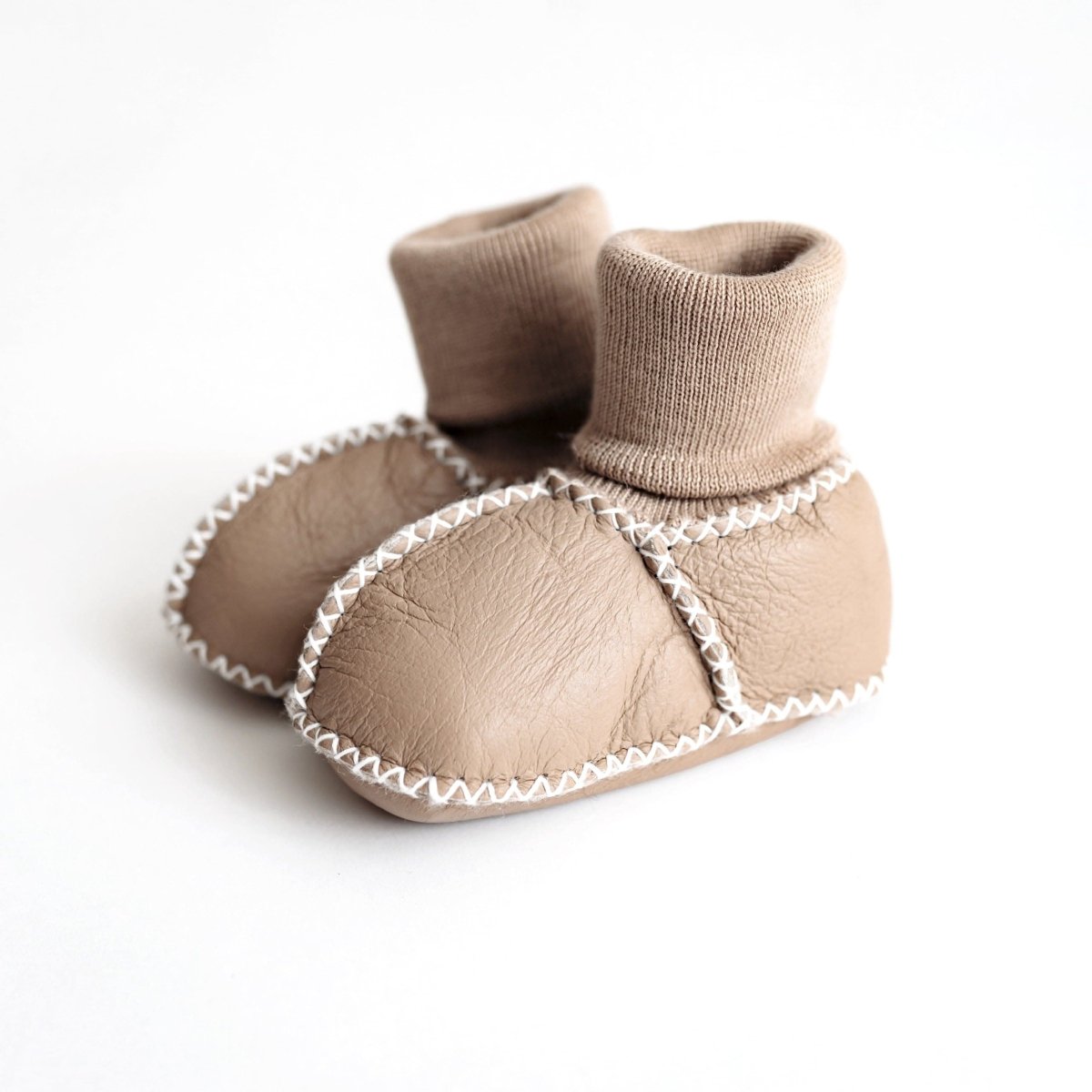 Finn + Emma cozy booties| tan - 