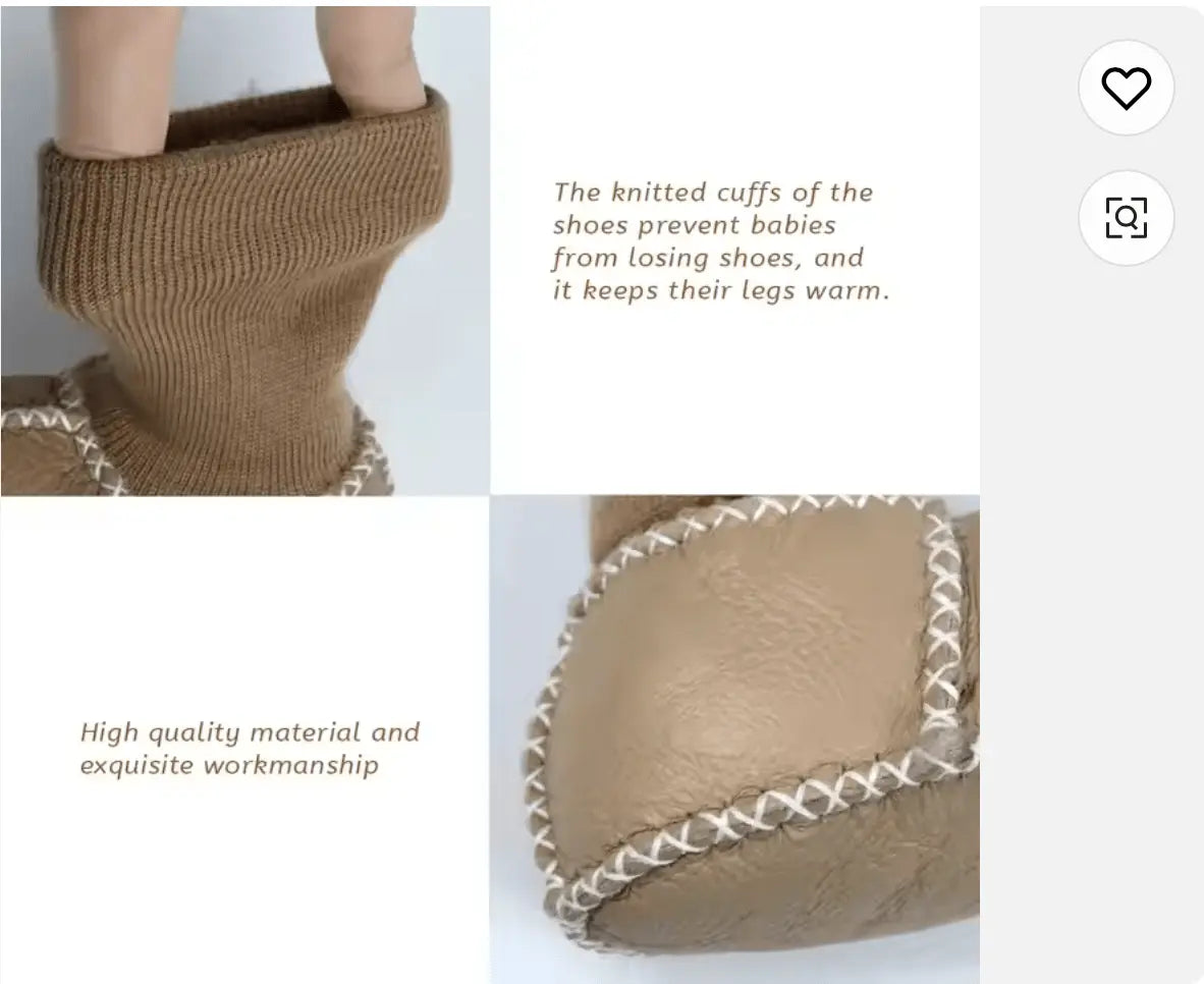 Finn + Emma cozy booties| tan - 