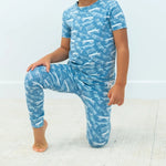 Sweet Bamboo Cozy Cotton Pajama Set with Cuffed Legs for Big Kids with Sensitive Skin - 