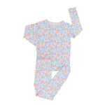 Sweet Bamboo Cozy Cotton Pajamas Set with Cuffed Legs for Big Kids Sleepwear - 