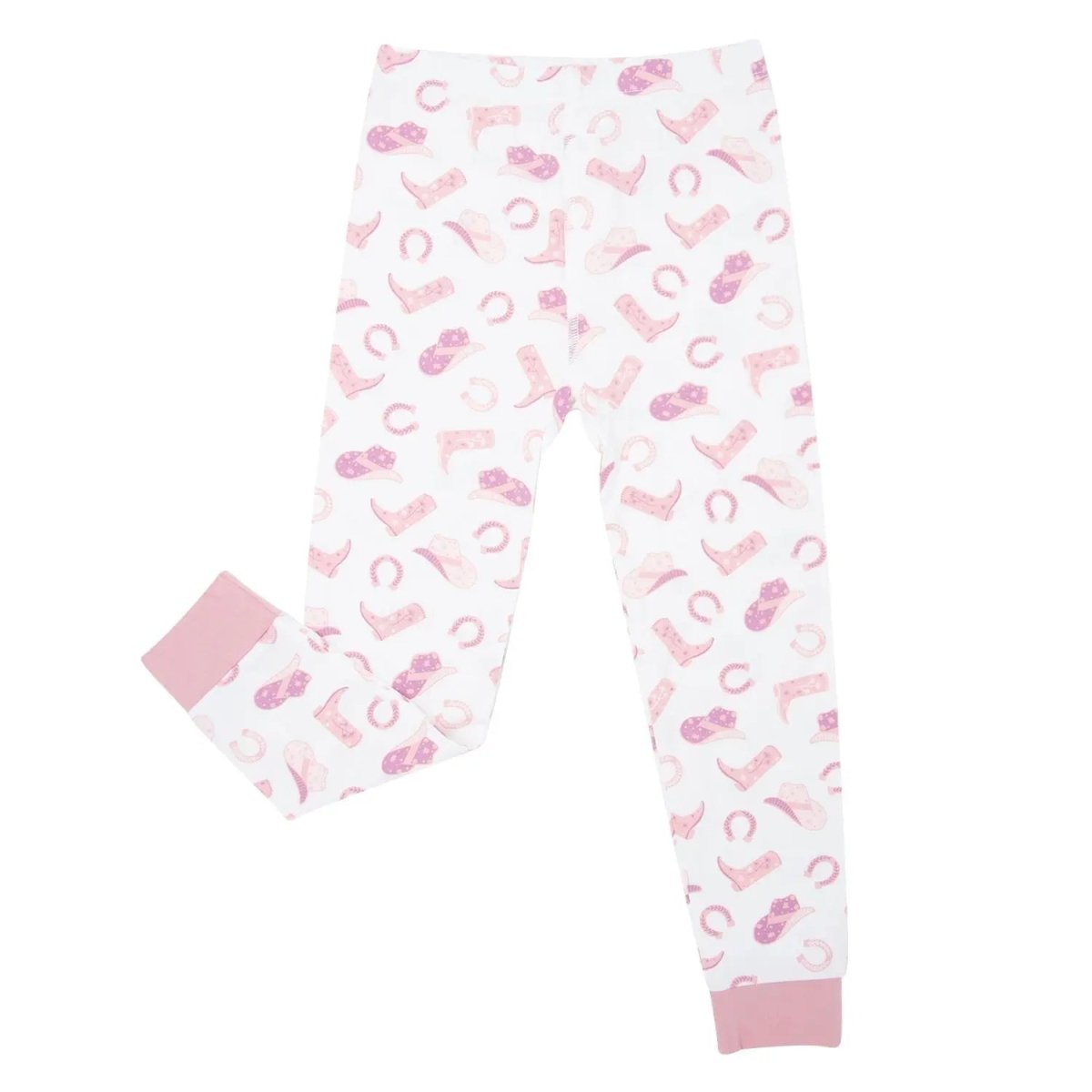 Sweet Bamboo Cozy Cotton Pajamas with Cuffed Leggings for Big Kids Sleepwear - 