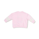 Angel Dear Cozy Drop Sleeve Sweatshirt with Varsity Stripes and Love Applique - 