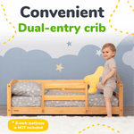 Ocodile.com Cozy Floor Bed for Toddlers with Crib Mattress Compatibility for Easy Transition - 
