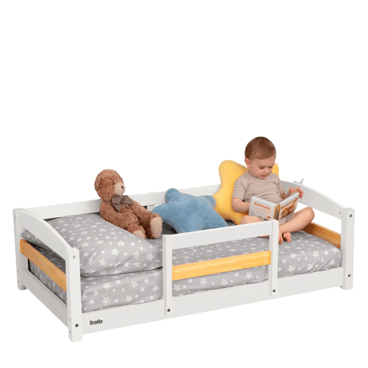 Ocodile.com Cozy Floor Bed for Toddlers with Crib Mattress Compatibility for Easy Transition - 